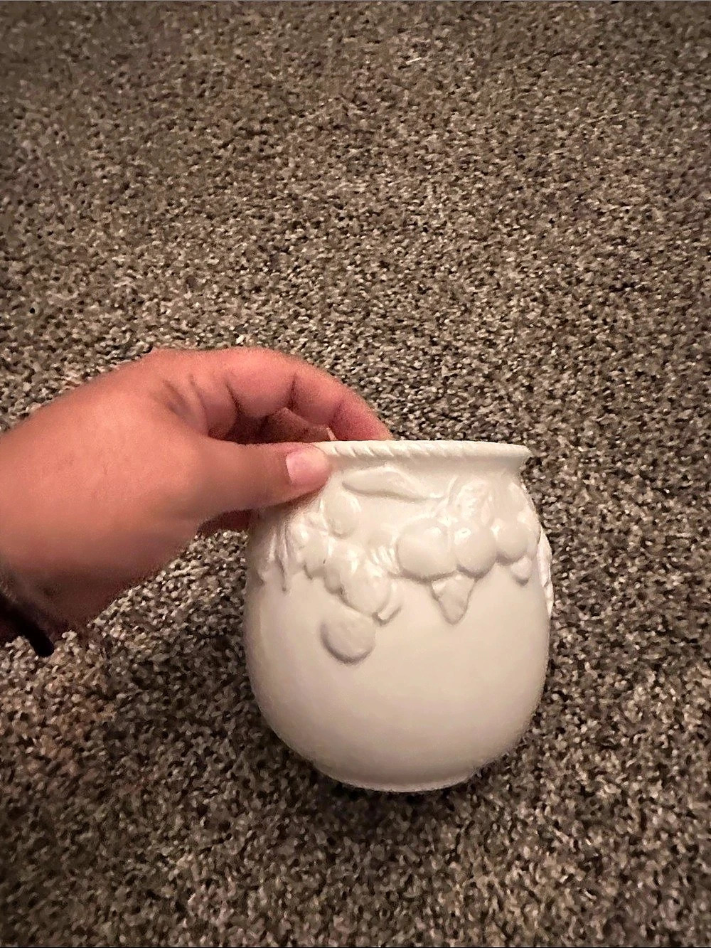 White Lidded Ceramic Container - Picture 7 of 9